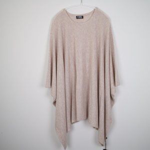 NWT +Beryll 100% Cashmere Poncho | Heathered Pink | One Size